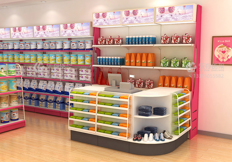 母嬰店收銀臺,母嬰店多功能收銀臺